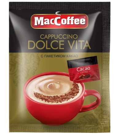 Кофе MacCoffee Cappuccino Dolce Vita 24г 