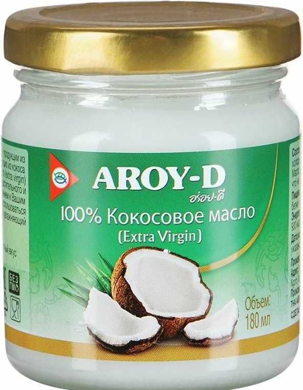 Масло кокосовое нерафинированное EV Aroy D 180мл