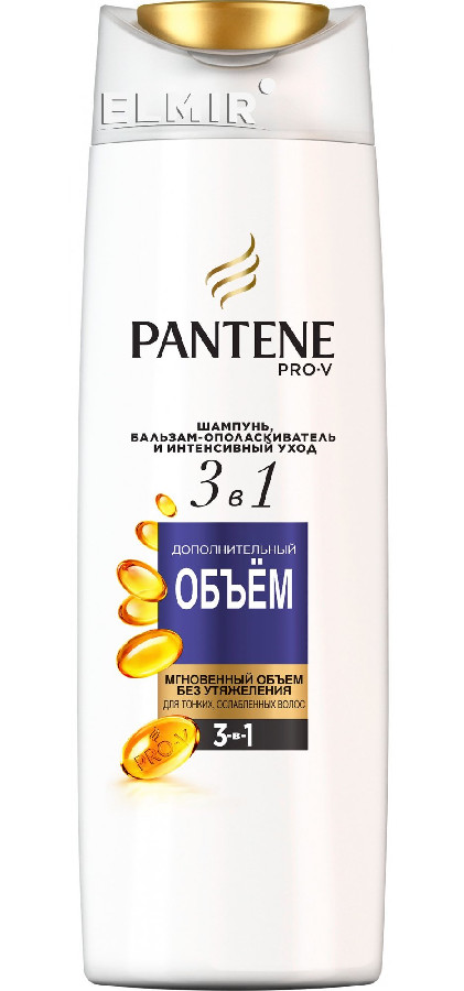 Шампунь для волос Pantene 3в1 Дополнительный объем 360мл