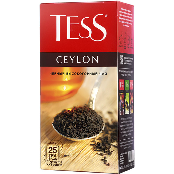 Чай Тесс Цейлон 25пакх2г черный