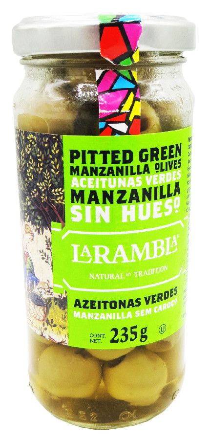 Оливки зеленые без косточек Manzanilla La Rambla 235г  