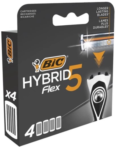 Кассеты Bic Flex 5 Hybrid 4шт