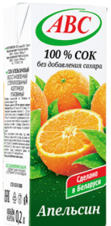 Сок АВС апельсин 0,2л