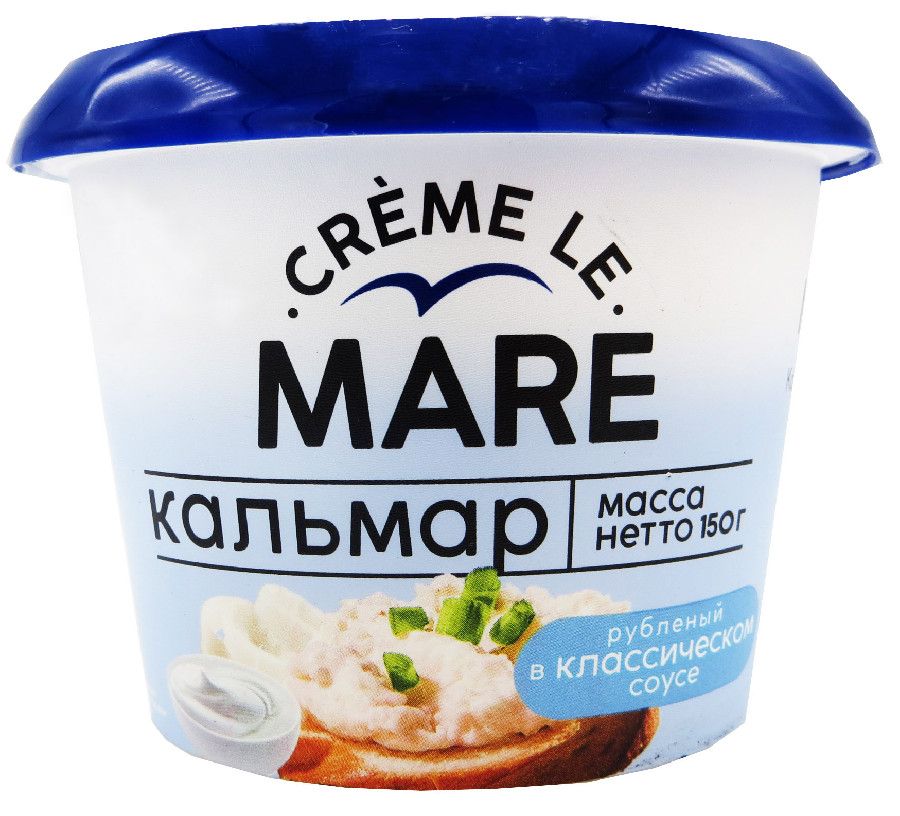 Кальмар рубленый классический Creme Le Mare 150г 