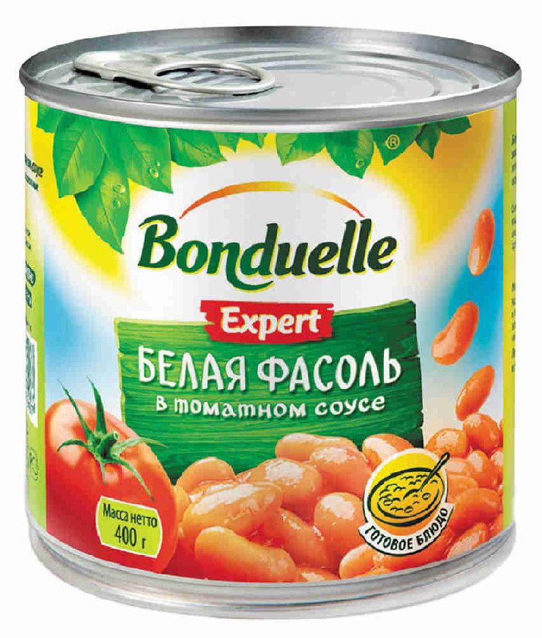 Фасоль белая в томатном соусе Bonduelle 425мл 