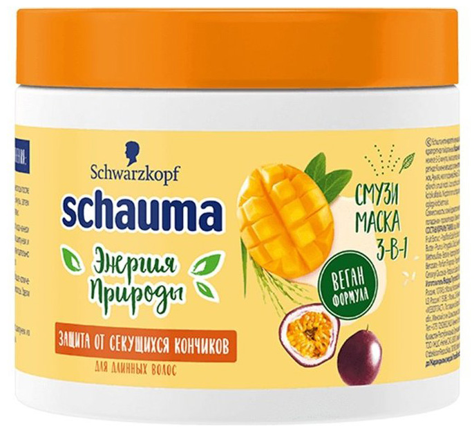 Маска для волос Schauma манго/маракуйя/рисовое молочко 380мл 