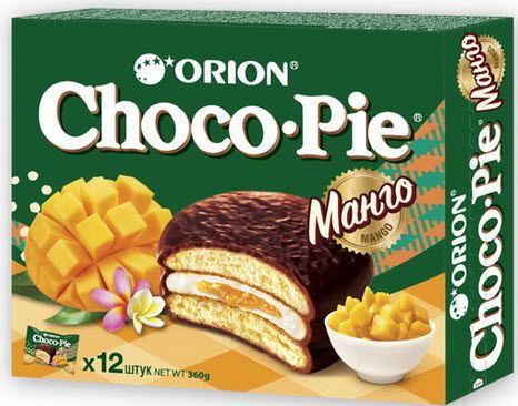 Пирожное Choco Pie Манго Orion 360г 