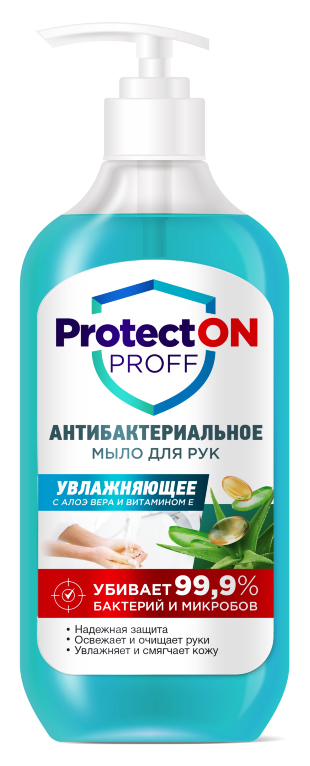 Мыло жидкое ProtectON proff антибактериальное алоэ/витамин Е 490мл 