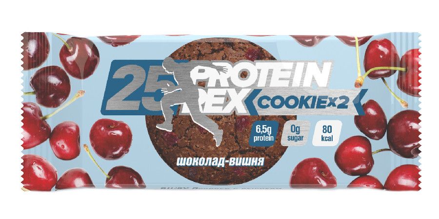 Печенье Protein Rex протеиновое 25% шоколад-вишня 50г