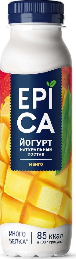Йогурт питьевой Эпика 2,5% манго 260г 