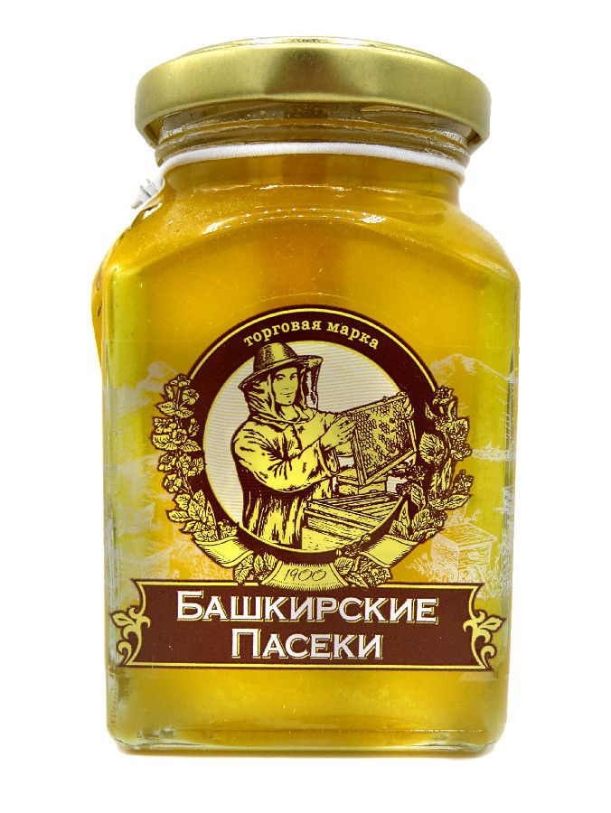Мёд липовый призма 350г Башкирские пасеки