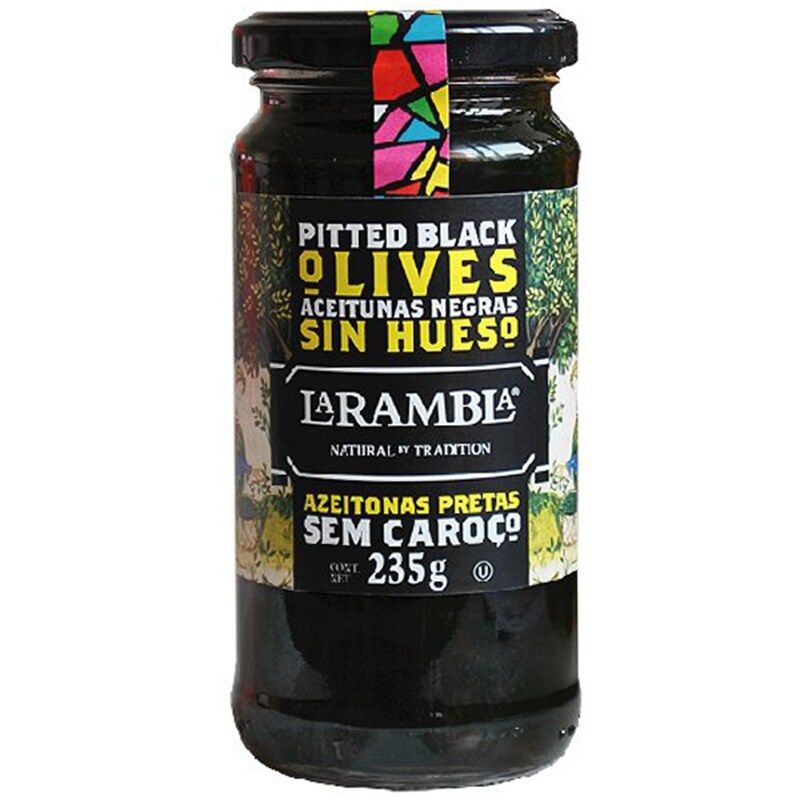 Оливки черные без косточки La Rambla 235г  
