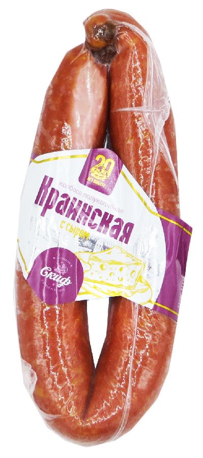 Колбаса Краинская с сыром Скиф полукопченая 550г 