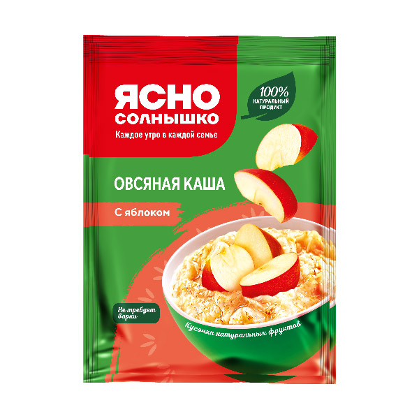 Каша овсяная Ясно солнышко с яблоком 45г