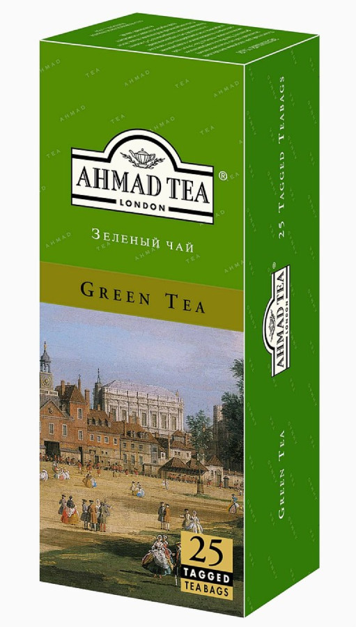 Чай Ахмад зеленый 25 пакетиков