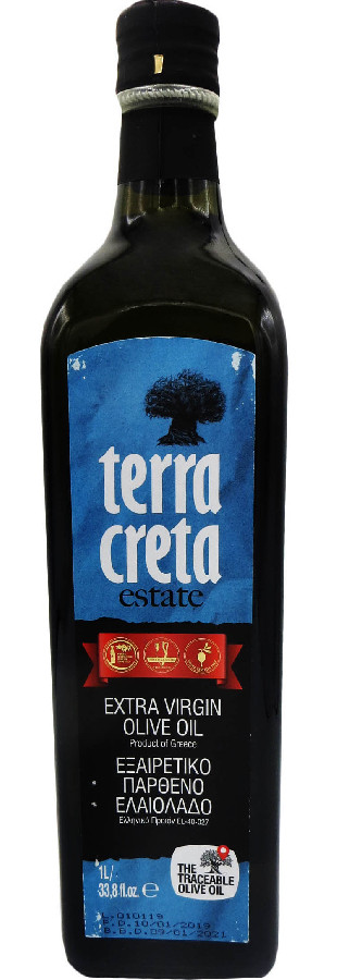 Масло оливковое нерафинированное EV Terra Creta 1л 