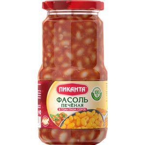 Фасоль печеная в томатном соусе Пиканта 530г