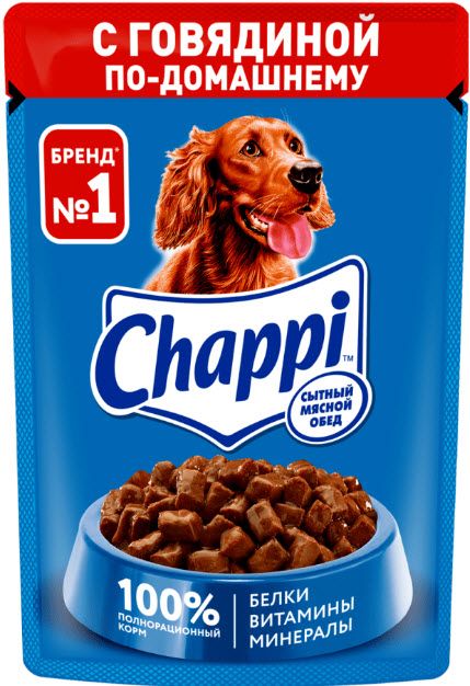 Корм для собак Chappi говядина по-домашнему 85г  