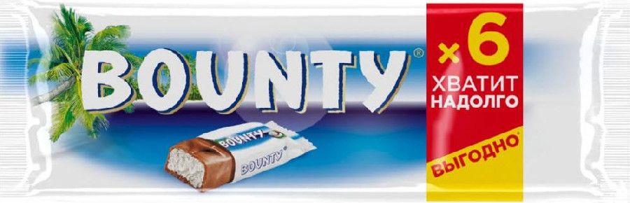 Шоколад Bounty мультипак 6х27,5г 165г