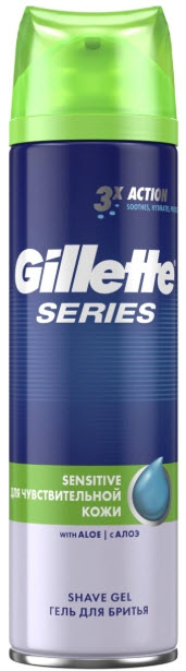 Гель для бритья Gillette Series moist Увлажняющий 200мл