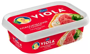 Сыр плавленный Viola классический с салями 190г