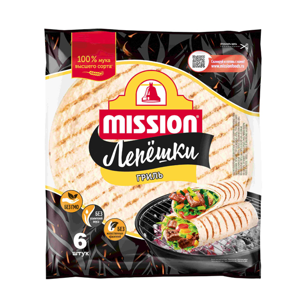 Тортильи Mission пшеничные Гриль 250г