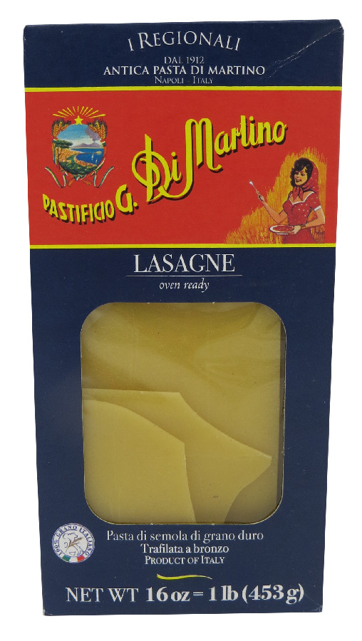 Макаронные изделия Di Martino Lasagna из твердых сортов пшеницы 453г 
