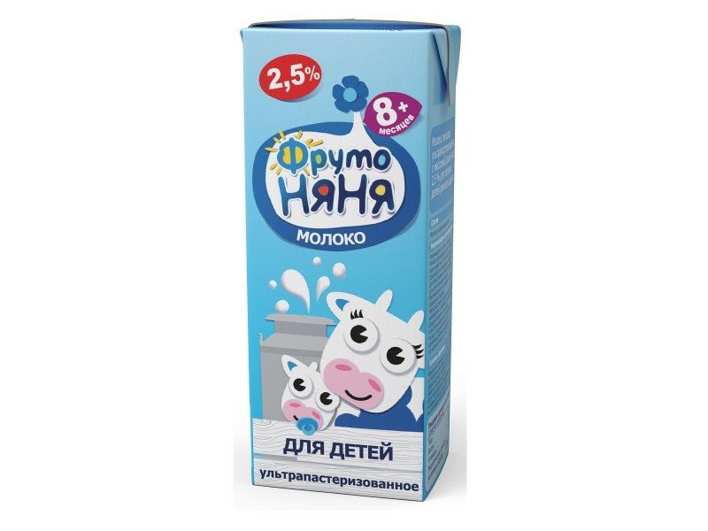 Молоко питательное ультрапастеризованное 2,5% 200мл с 8 мес ФрутоНяня