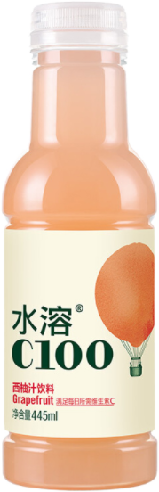 Напиток витаминизированный C100 Красный грейпфрукт 0,445л