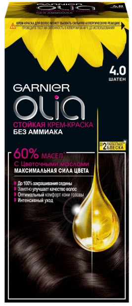 Краска для волос Garnier Olia 4.0 Шатен 