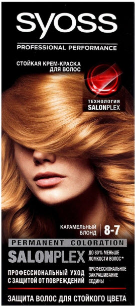 Краска для волос Syoss Color 8-7 Карамельный блонд