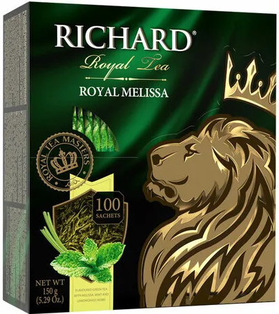 Чай зеленый Richard Royal Melissa 100 пакетиков