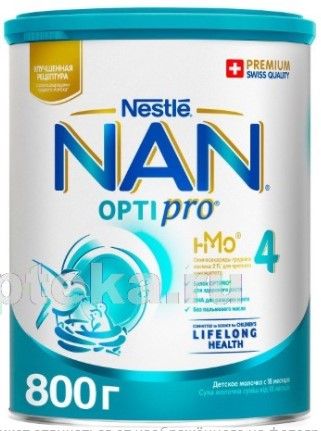 Молочная смесь Nan Optipro 4 с 18 месяцев 1050г