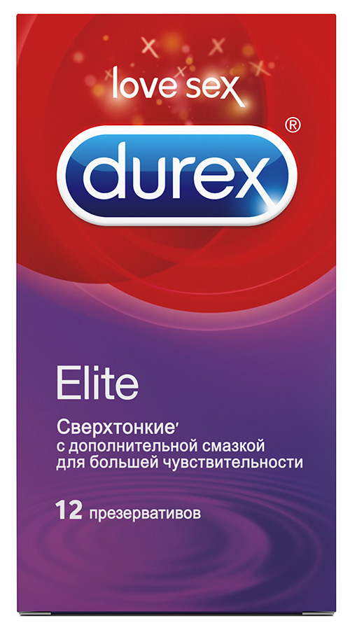 Презервативы Durex Elite Сверхтонкие 12шт 