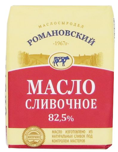Масло сливочное Традиционное Романовский МСЗ 82,5% 180г 