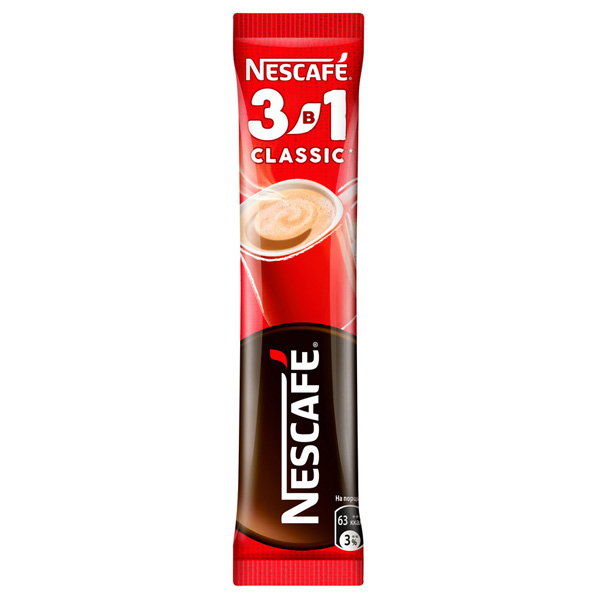 Кофе растворимый Nescafe 3в1 Классик 14,5г  