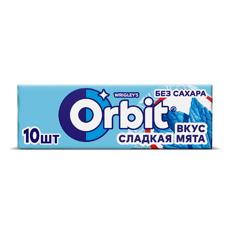 Orbit Сладкая мята жевательная резинка без сахара, 13,6
