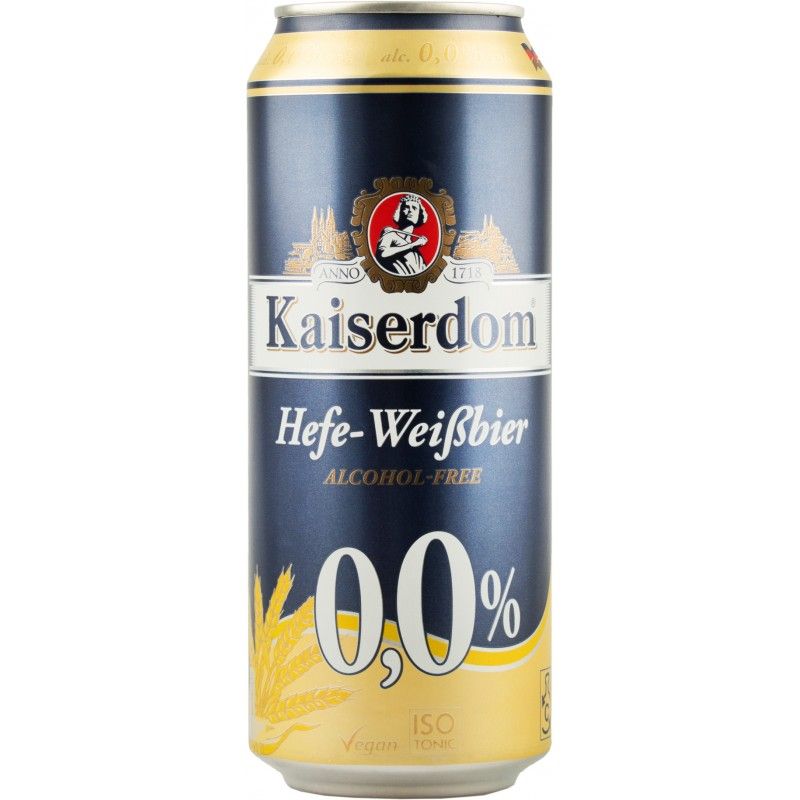 Пиво безалкогольное Kaiserdom Hefe-Weisbier светлое 0,5л