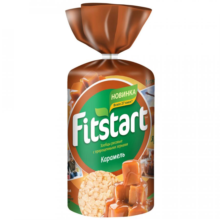 Хлебцы FITSTART рисовые Карамель 100г 