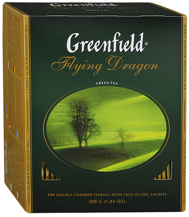 Чай Гринфилд ФлаингДрагон зеленый 100пх2г