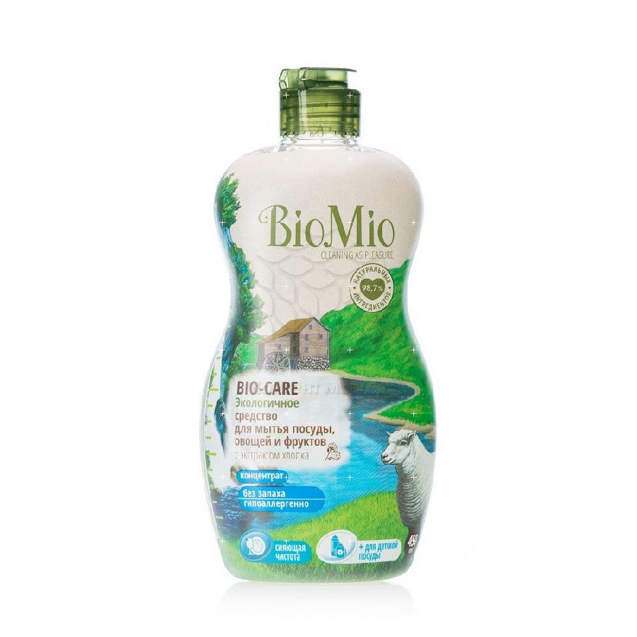 Средство для посуды BioMio Bio Care без запаха 450мл