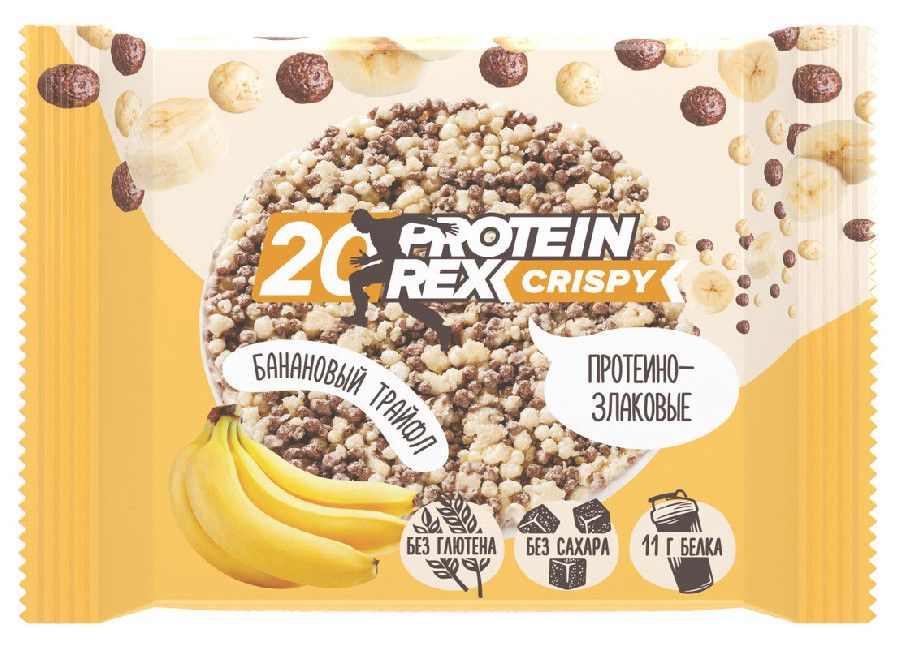 Хлебец протеино-злаковый Protein Rex банан 55г