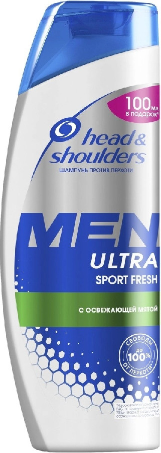 Шампунь для волос мужской Head&Shoulders Sports Fresh 400мл