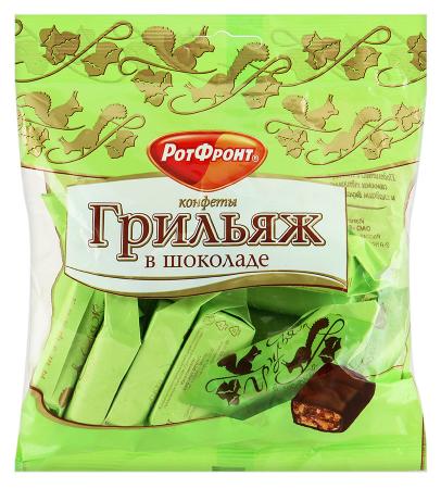 Конфеты Грильяж в шоколаде 200г РФ