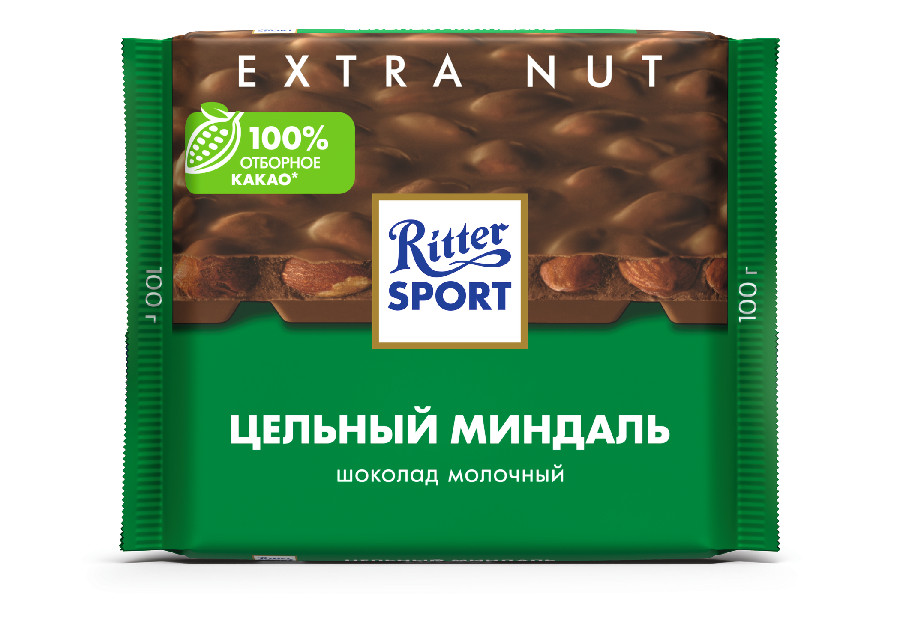 Шоколад Ritter Sport молочный миндаль Экстра 100г
