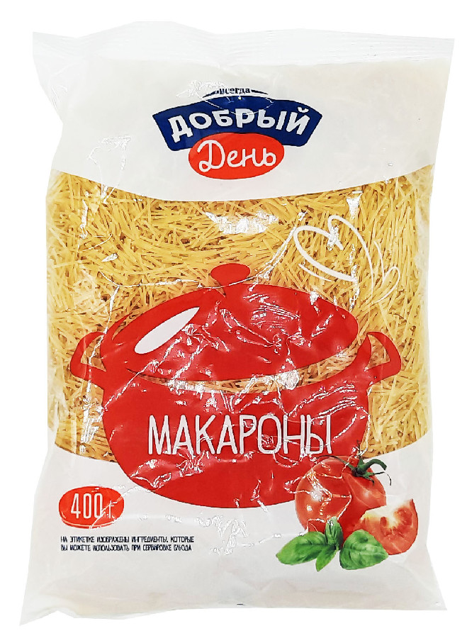 Макаронные изделия вермишель Всегда Добрый День 400г