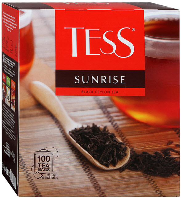 Чай черный Tess Sunrise 100 пакетиков  