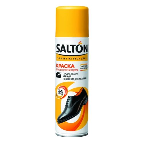 Краска Salton для гладкой кожи черная 300мл