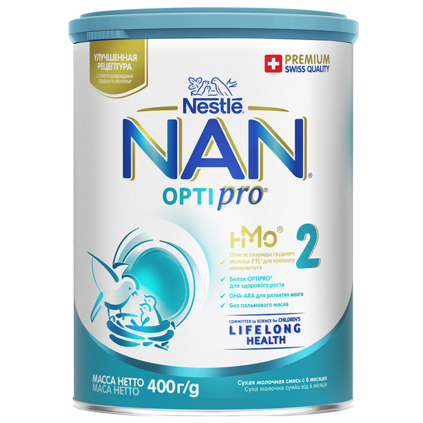 Cмесь Nan Optipro 2 с 6 месяцев 400г