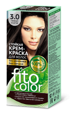 Крем-краска для волос Fito Сolor т 3.0 Тёмный каштан